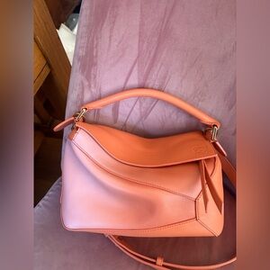 Loewe Pink and Orange Shoulder Bag
